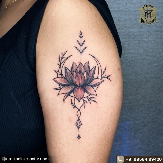 A signature tattoo kept across shots